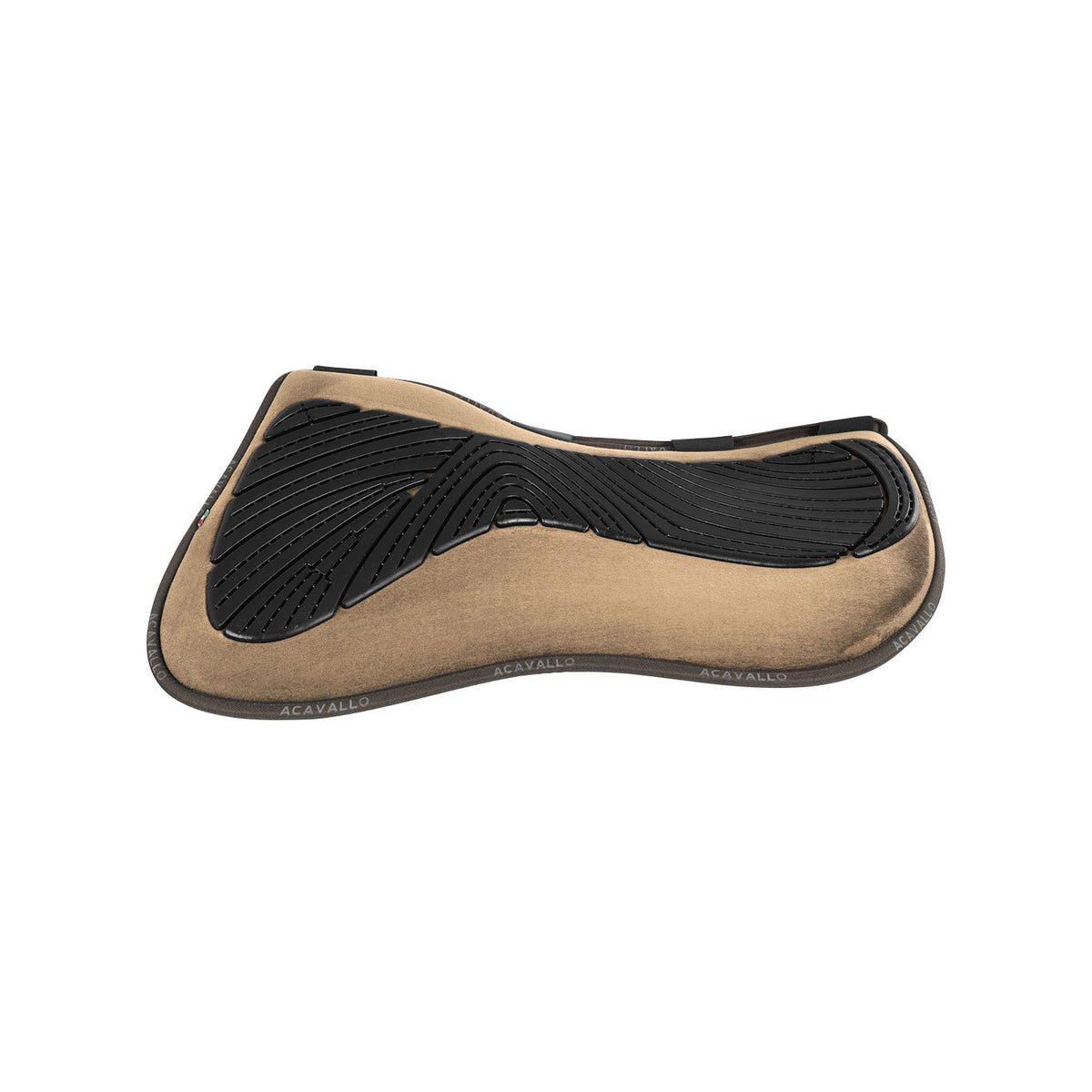 Acavallo - Half pad, memory foam, ruskind, kunstigt lammeskind, gel grip, flat