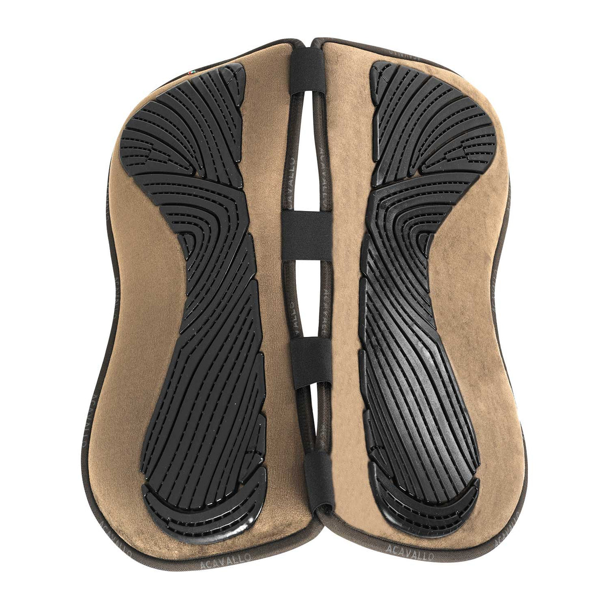 Acavallo - Half pad, memory foam, ruskind, kunstigt lammeskind, gel grip, flat