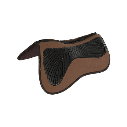Acavallo - Half pad, memory foam, ruskind, kunstigt lammeskind, gel grip, flat