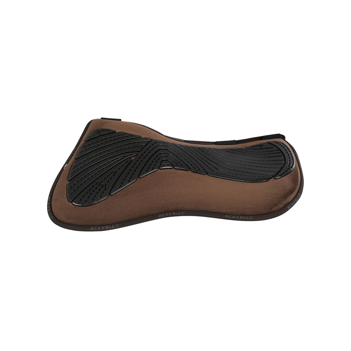 Acavallo - Half pad, memory foam, ruskind, kunstigt lammeskind, gel grip, flat