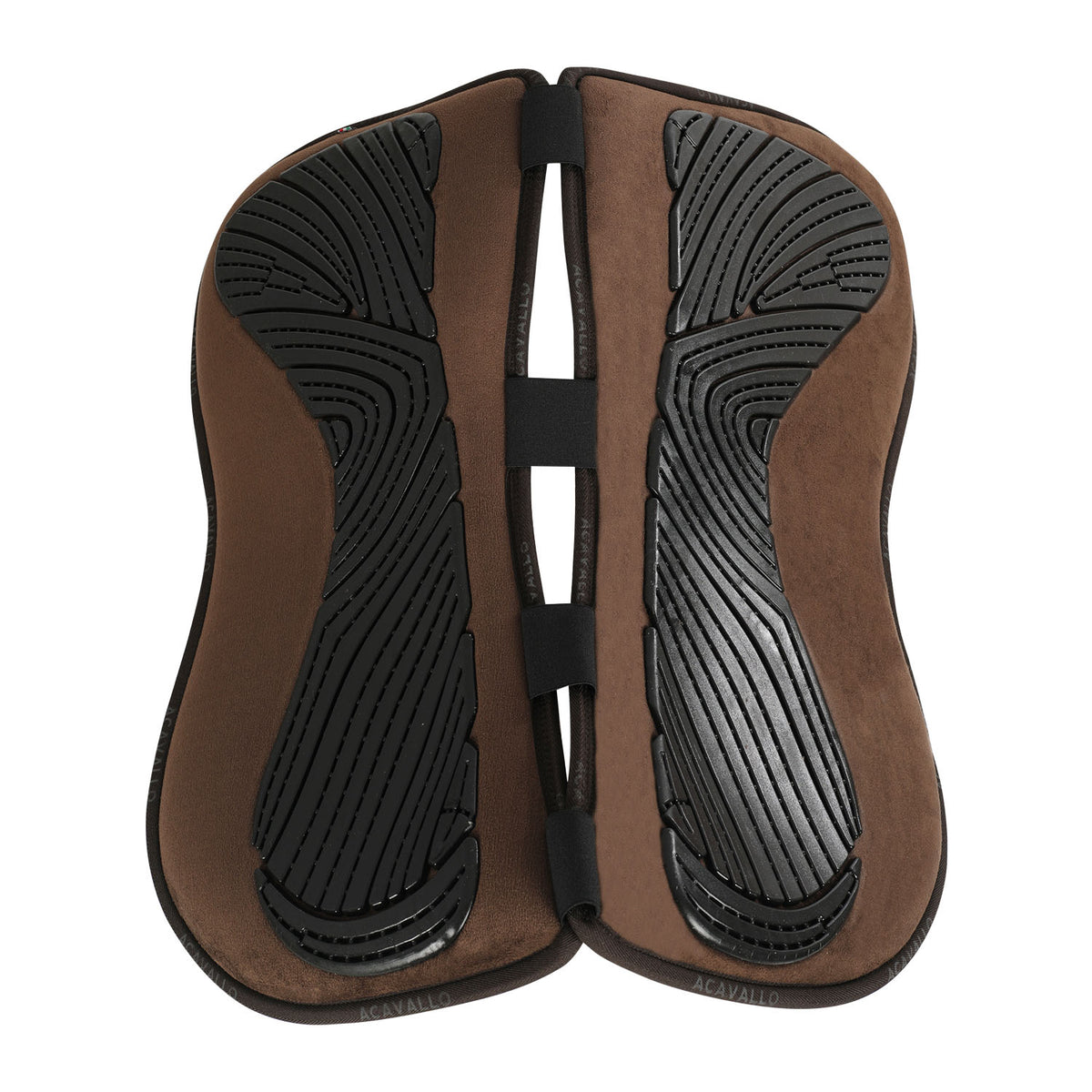 Acavallo - Half pad, memory foam, ruskind, kunstigt lammeskind, gel grip, flat