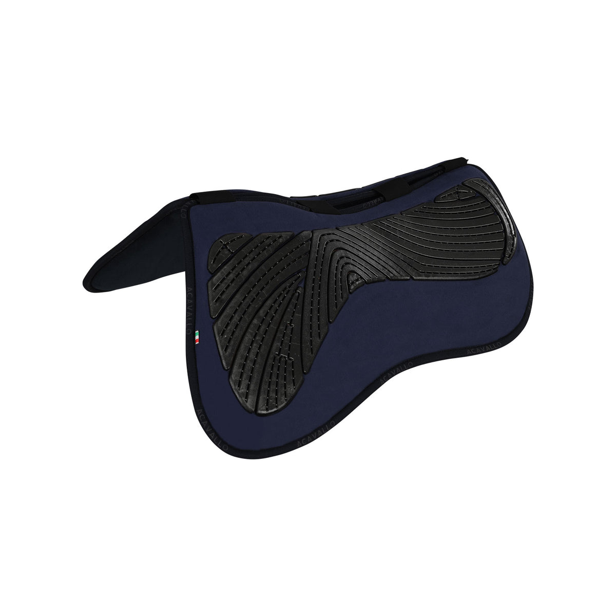 Acavallo - Half pad, memory foam, ruskind, kunstigt lammeskind, gel grip, flat