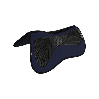 Acavallo - Half pad, memory foam, ruskind, kunstigt lammeskind, gel grip, flat