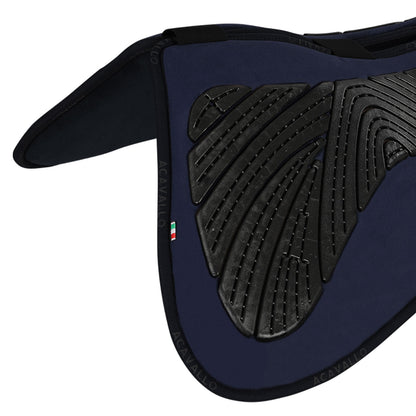 Acavallo - Half pad, memory foam, ruskind, kunstigt lammeskind, gel grip, flat