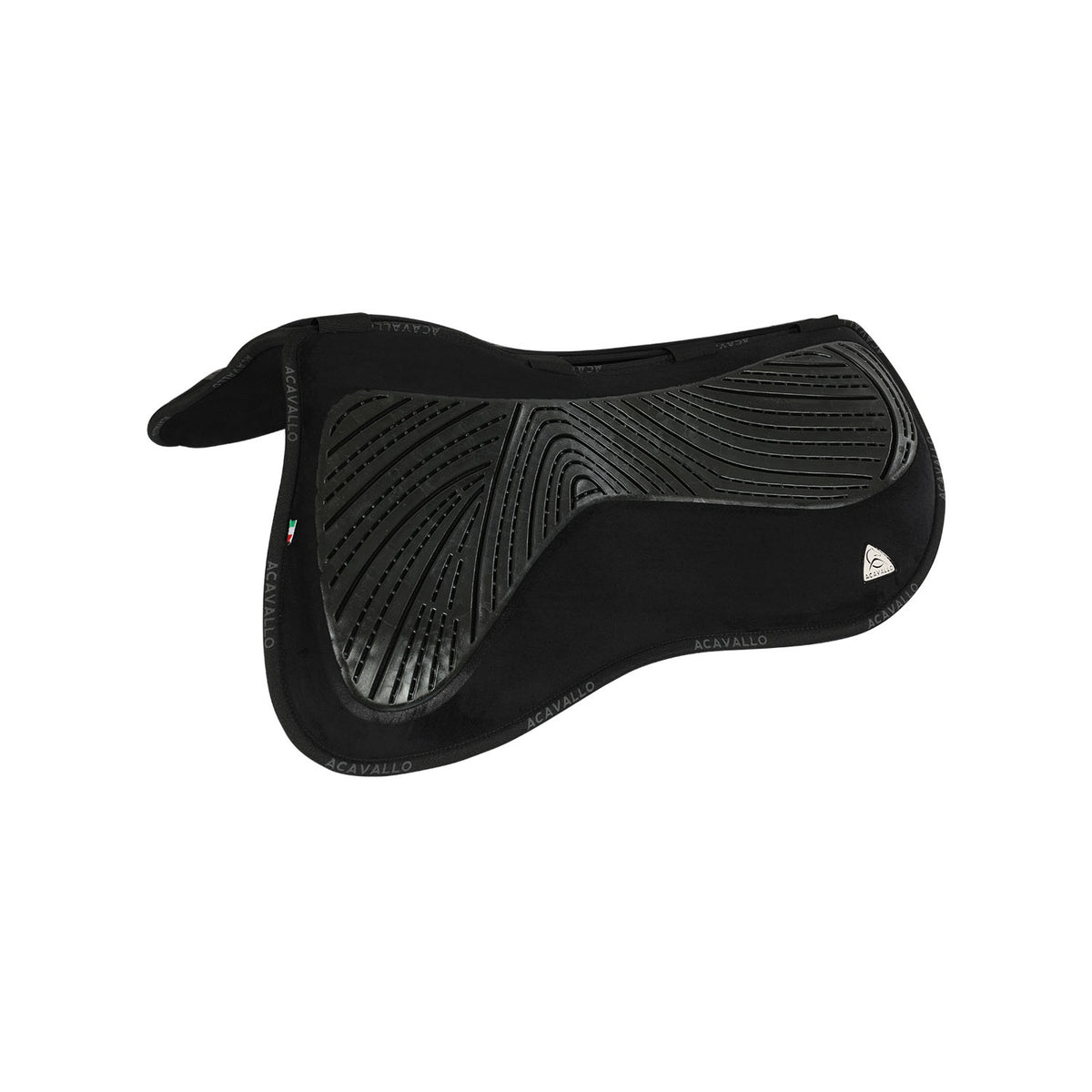Acavallo - Half pad, memory foam, ruskind, kunstigt lammeskind, gel grip, flat