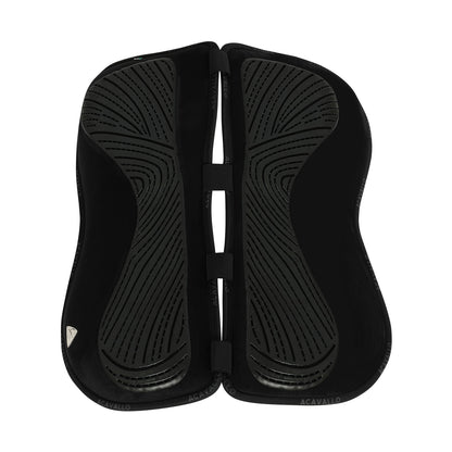 Acavallo - Half pad, memory foam, ruskind, kunstigt lammeskind, gel grip, flat