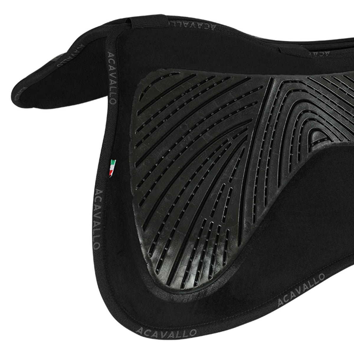 Acavallo - Half pad, memory foam, ruskind, kunstigt lammeskind, gel grip, flat
