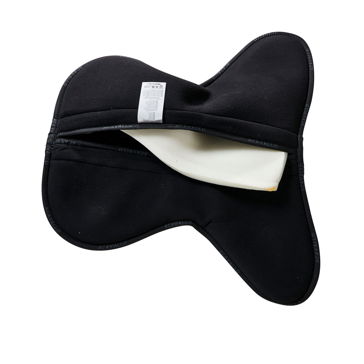 Acavallo - Half pad, close contact, gel og memory foam, lommer til risers