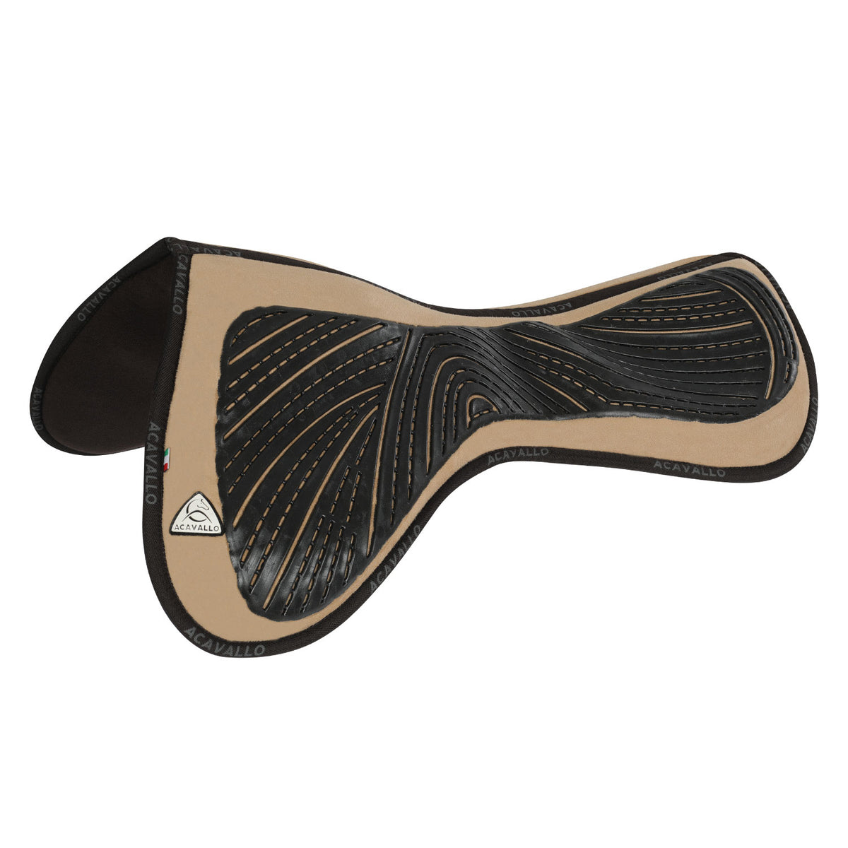 Acavallo - Underlag, memory foam, close contact, ruskind, gel grip, flat