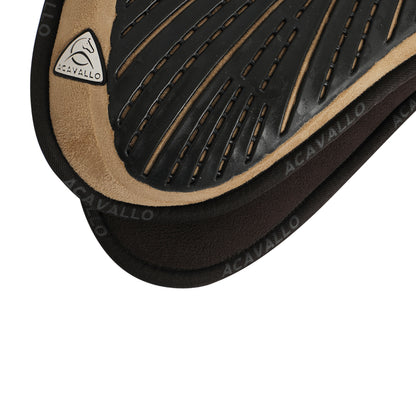 Acavallo - Underlag, memory foam, close contact, ruskind, gel grip, flat