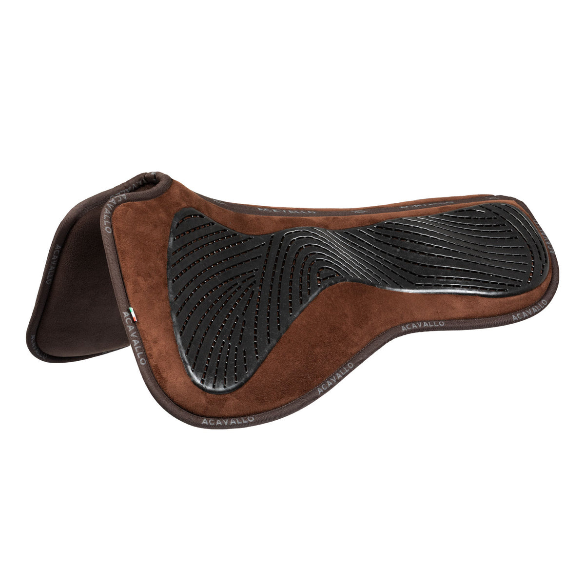 Acavallo - Dressurunderlag, memory foam, ruskind, gel grip, flat