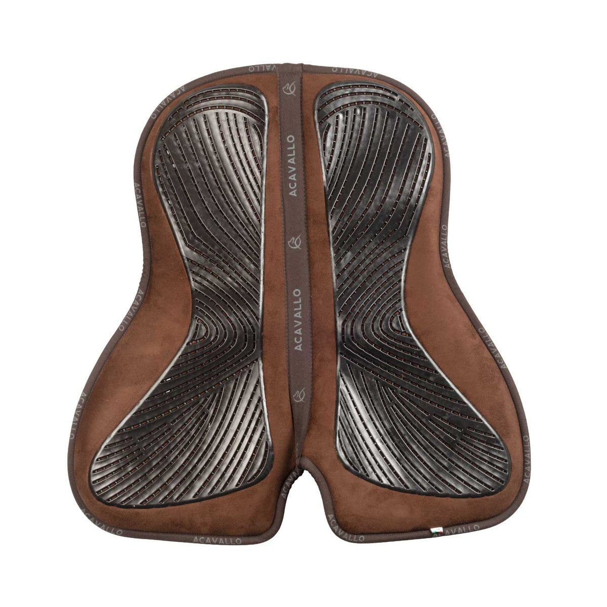 Acavallo - Dressurunderlag, memory foam, ruskind, gel grip, flat