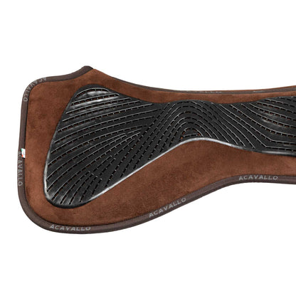 Acavallo - Dressurunderlag, memory foam, ruskind, gel grip, flat