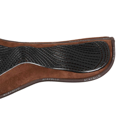Acavallo - Dressurunderlag, memory foam, ruskind, gel grip, flat