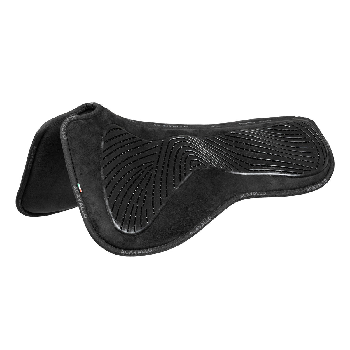 Acavallo - Dressurunderlag, memory foam, ruskind, gel grip, flat