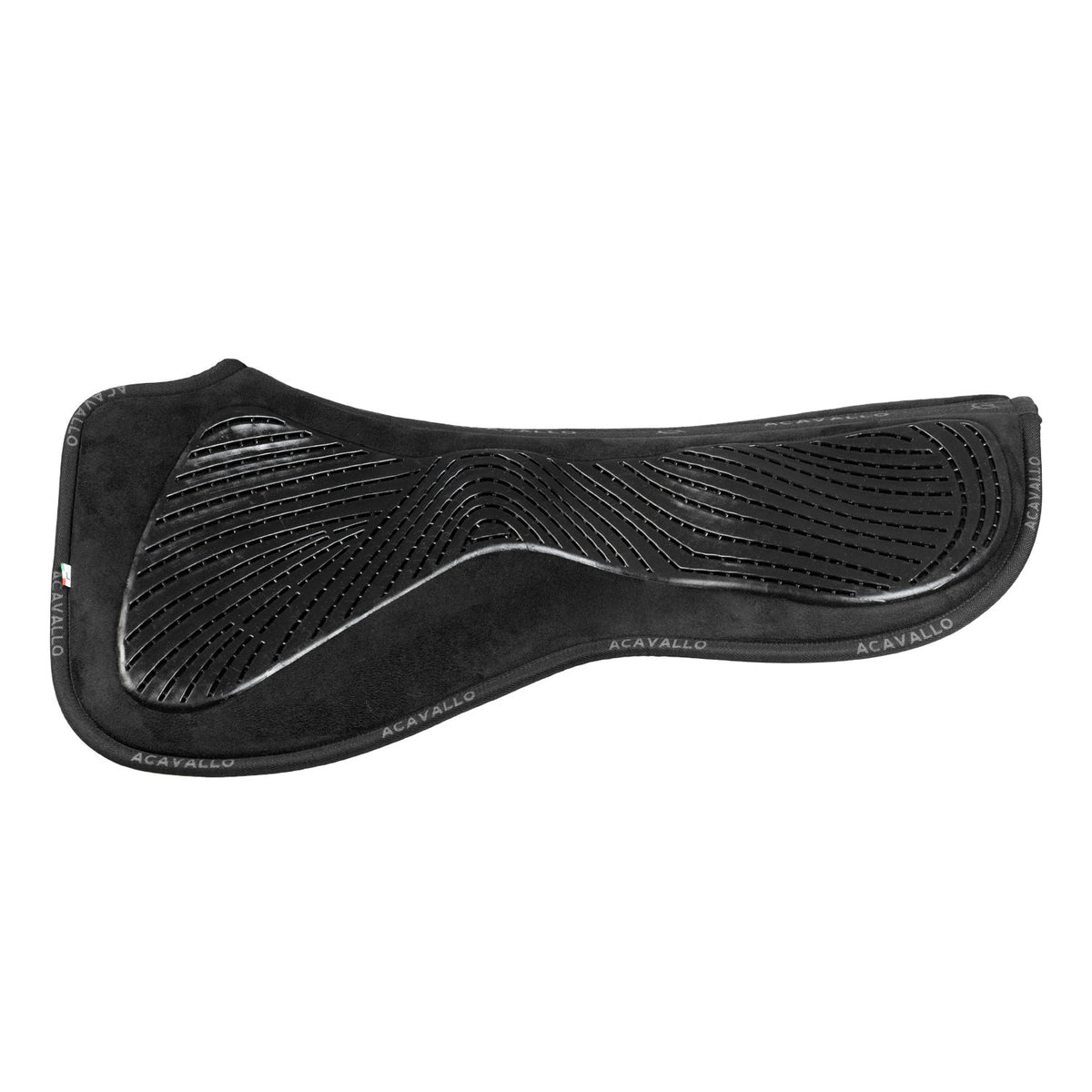 Acavallo - Dressurunderlag, memory foam, ruskind, gel grip, flat