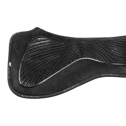 Acavallo - Dressurunderlag, memory foam, ruskind, gel grip, flat