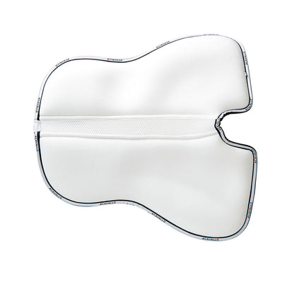 Acavallo - Underlag, memory foam, dressur, ruskind, indvendig silikone grip, flat