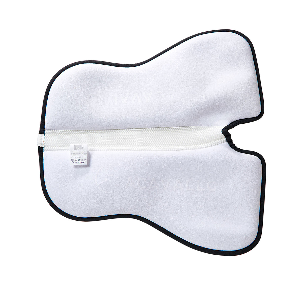Acavallo - Underlag, memory foam, dressur, ruskind, indvendig silikone grip, flat