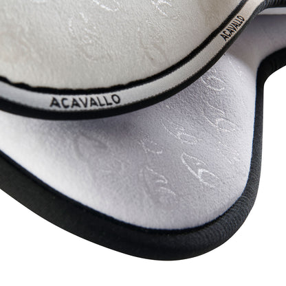 Acavallo - Underlag, memory foam, dressur, ruskind, indvendig silikone grip, flat