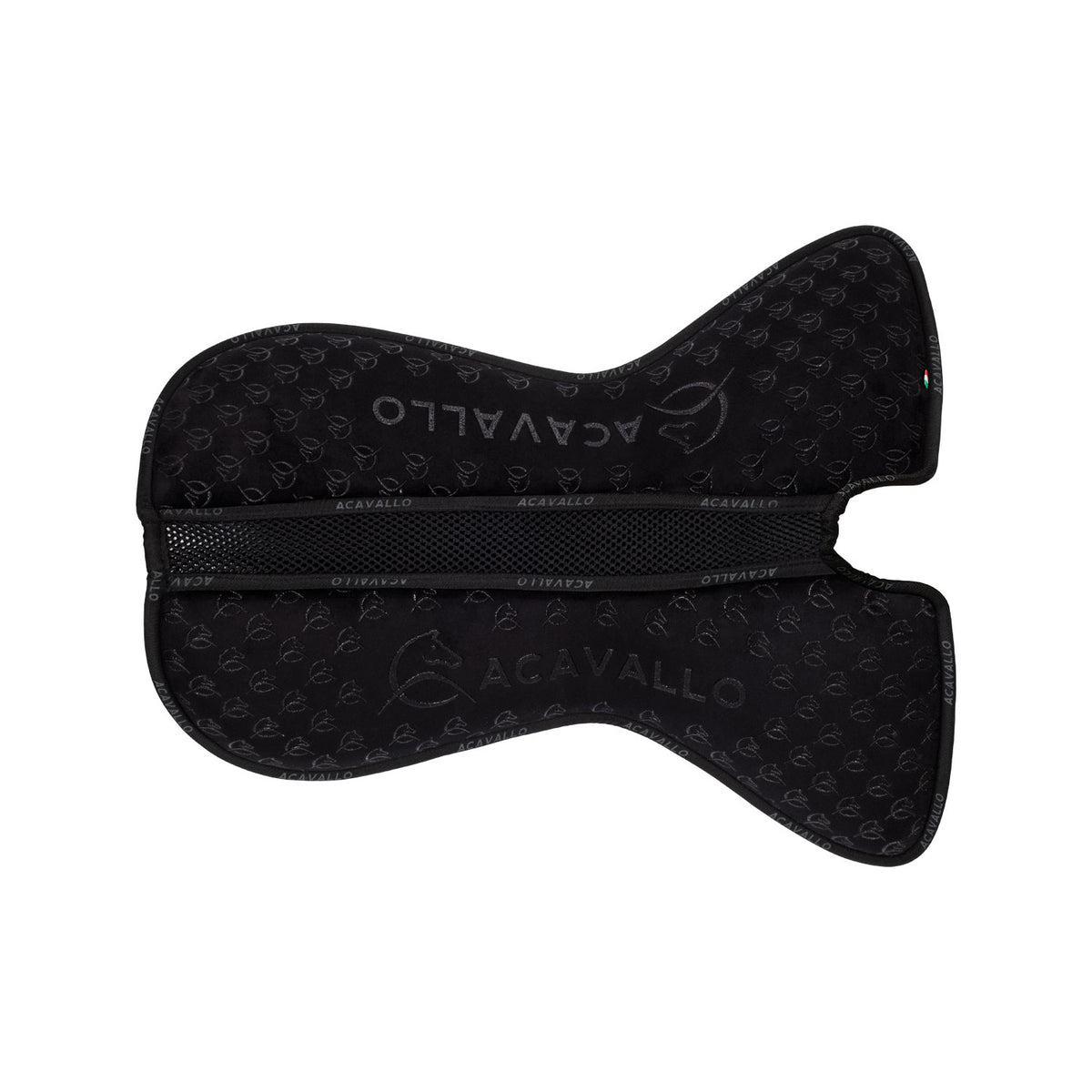 Acavallo - Underlag, memory foam, dressur, ruskind, indvendig silikone grip, flat
