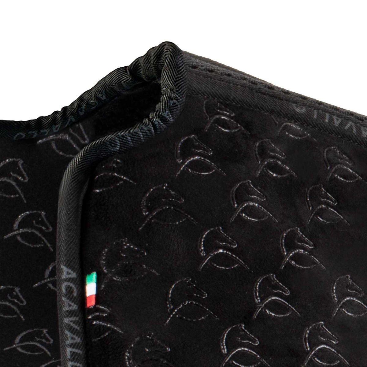 Acavallo - Underlag, memory foam, dressur, ruskind, indvendig silikone grip, flat