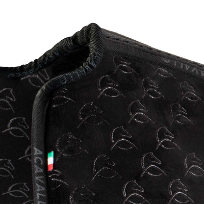 Acavallo - Underlag, memory foam, dressur, ruskind, indvendig silikone grip, flat