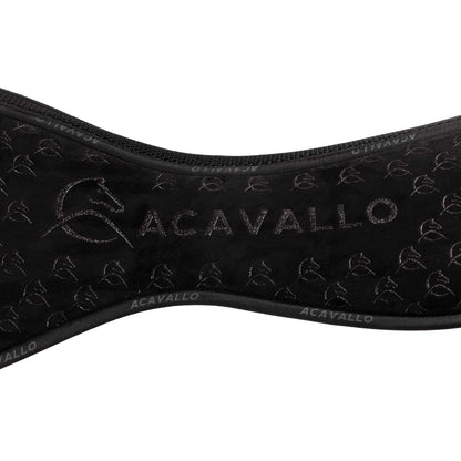 Acavallo - Underlag, memory foam, dressur, ruskind, indvendig silikone grip, flat