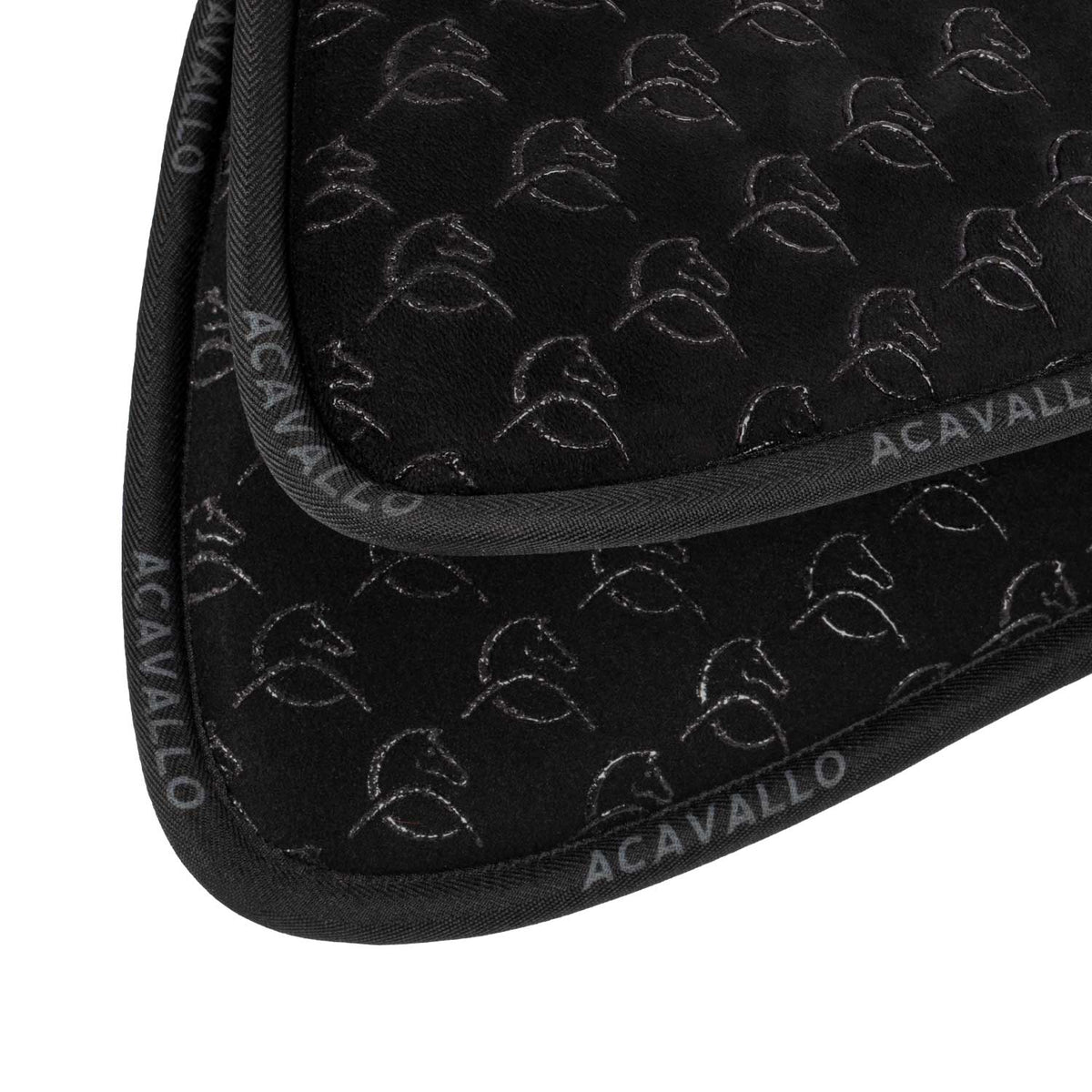 Acavallo - Underlag, memory foam, dressur, ruskind, indvendig silikone grip, flat