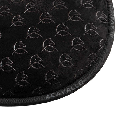 Acavallo - Underlag, memory foam, dressur, ruskind, indvendig silikone grip, flat