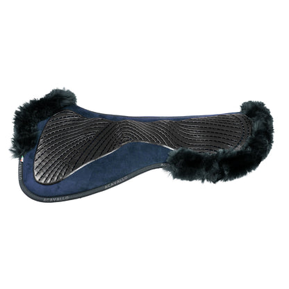Acavallo - Dressurunderlag, memory foam, cut-out lammeskind, gel grip, flat
