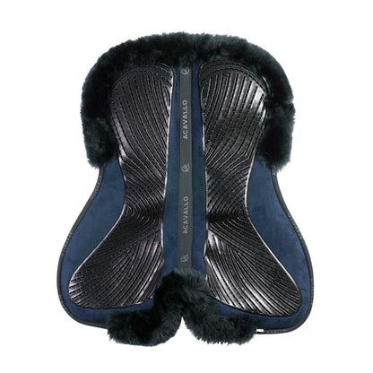 Acavallo - Dressurunderlag, memory foam, cut-out lammeskind, gel grip, flat