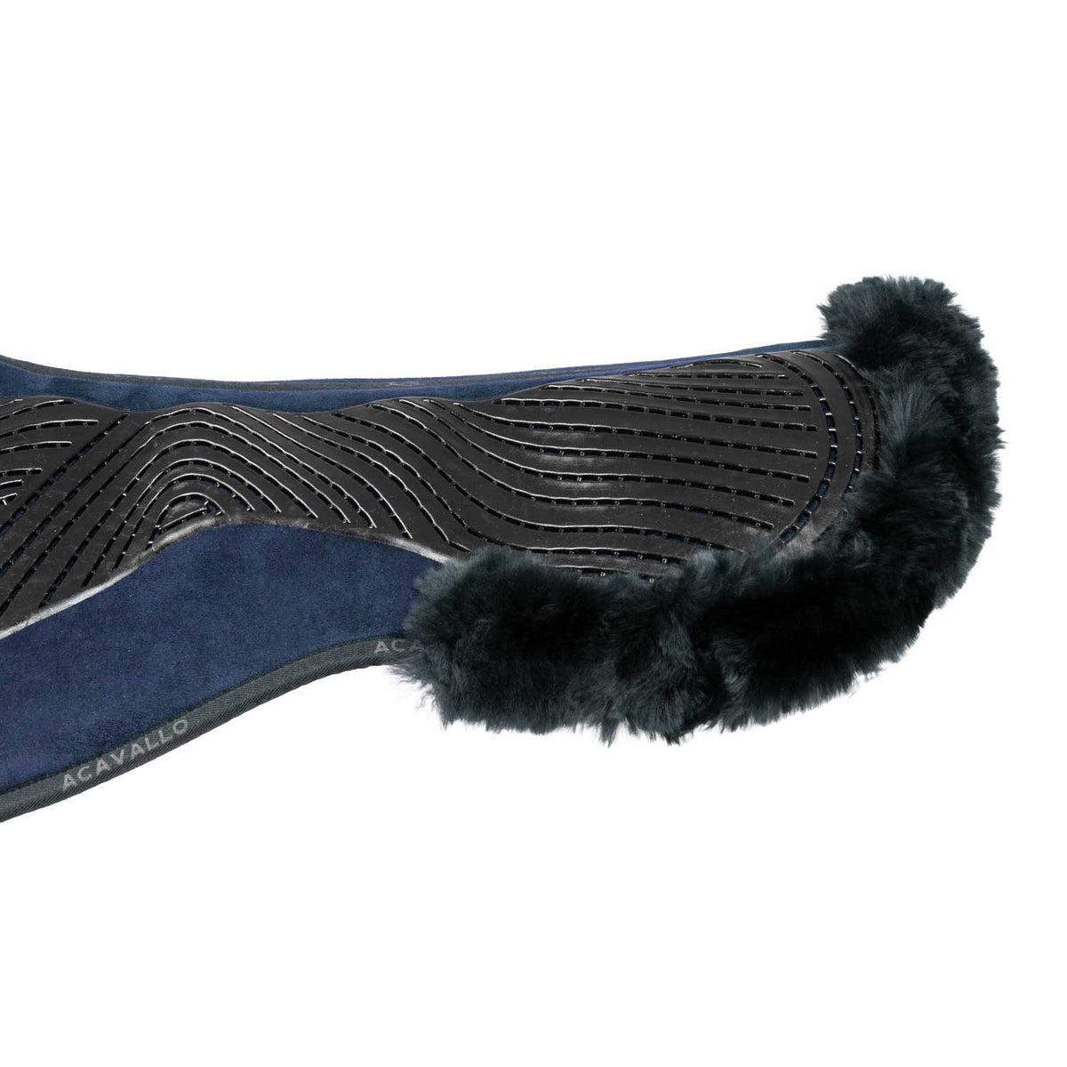 Acavallo - Dressurunderlag, memory foam, cut-out lammeskind, gel grip, flat