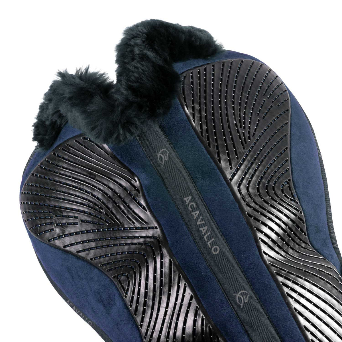 Acavallo - Dressurunderlag, memory foam, cut-out lammeskind, gel grip, flat