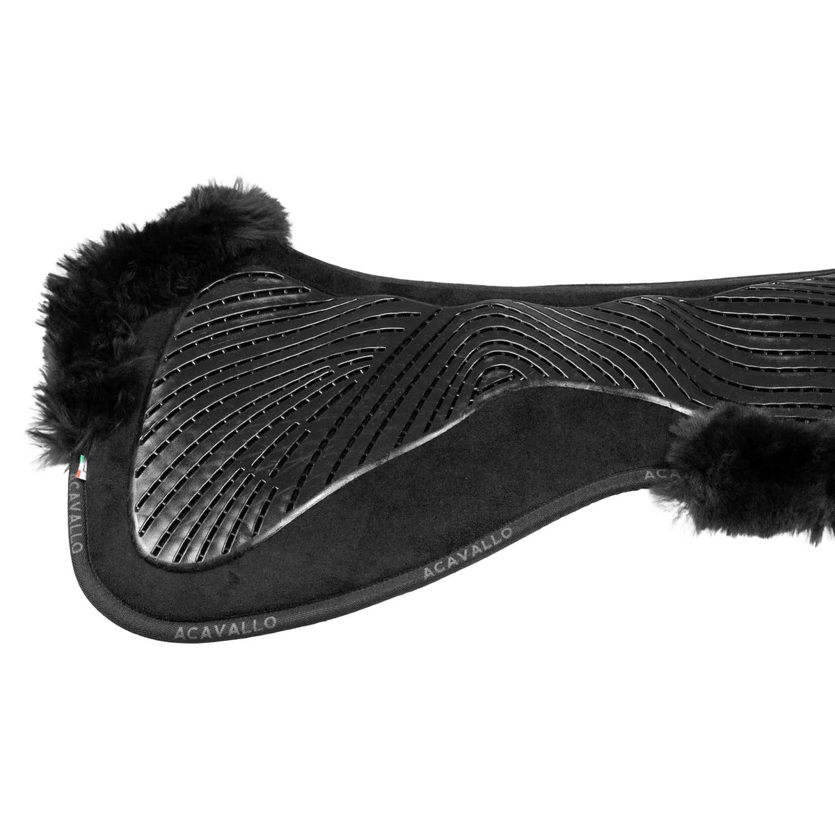 Acavallo - Dressurunderlag, memory foam, cut-out lammeskind, gel grip, flat