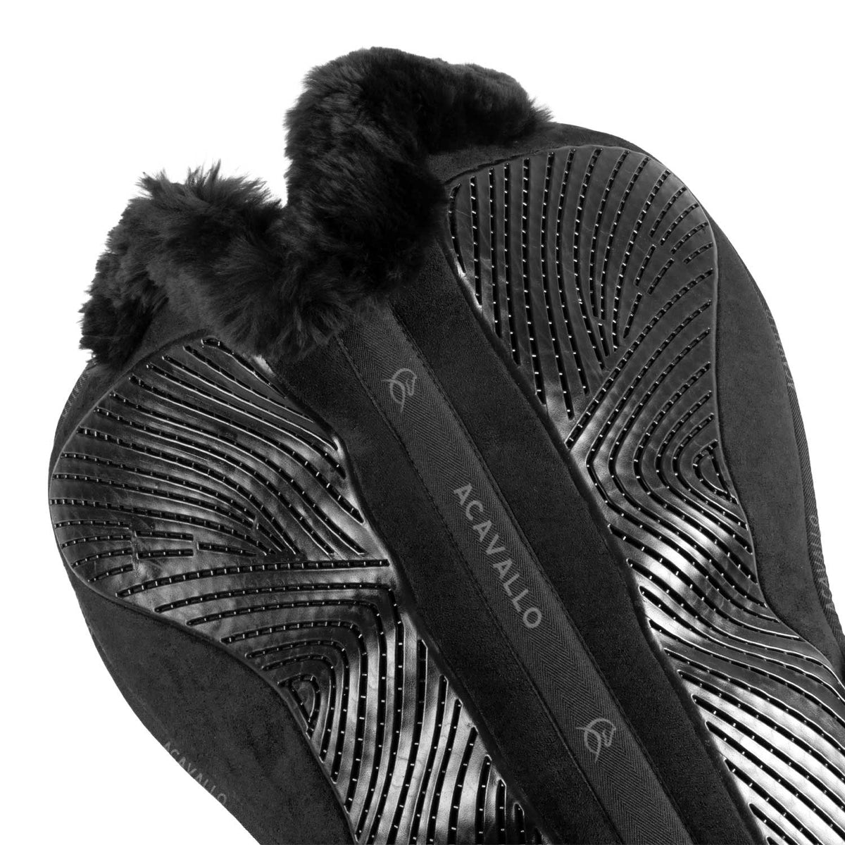 Acavallo - Dressurunderlag, memory foam, cut-out lammeskind, gel grip, flat