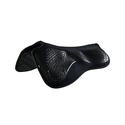 Acavallo - Underlag, memory foam, dressur, ruskind, dobbeltsidet grip, flat
