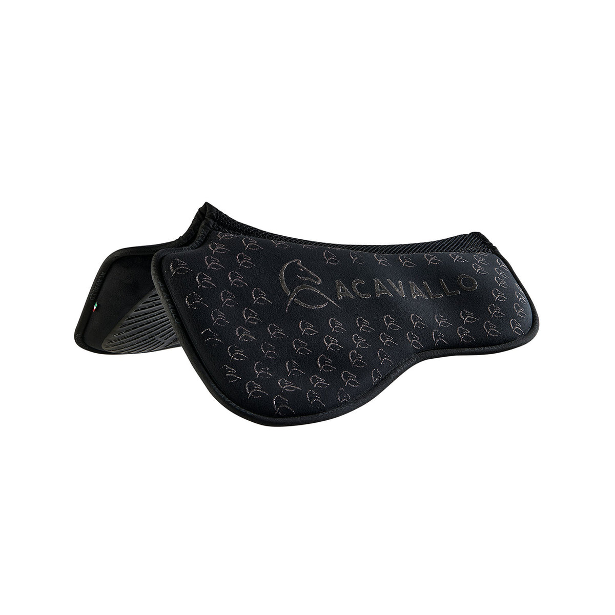Acavallo - Underlag, memory foam, dressur, ruskind, dobbeltsidet grip, flat