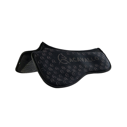 Acavallo - Underlag, memory foam, dressur, ruskind, dobbeltsidet grip, flat