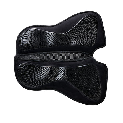 Acavallo - Underlag, memory foam, dressur, ruskind, dobbeltsidet grip, flat