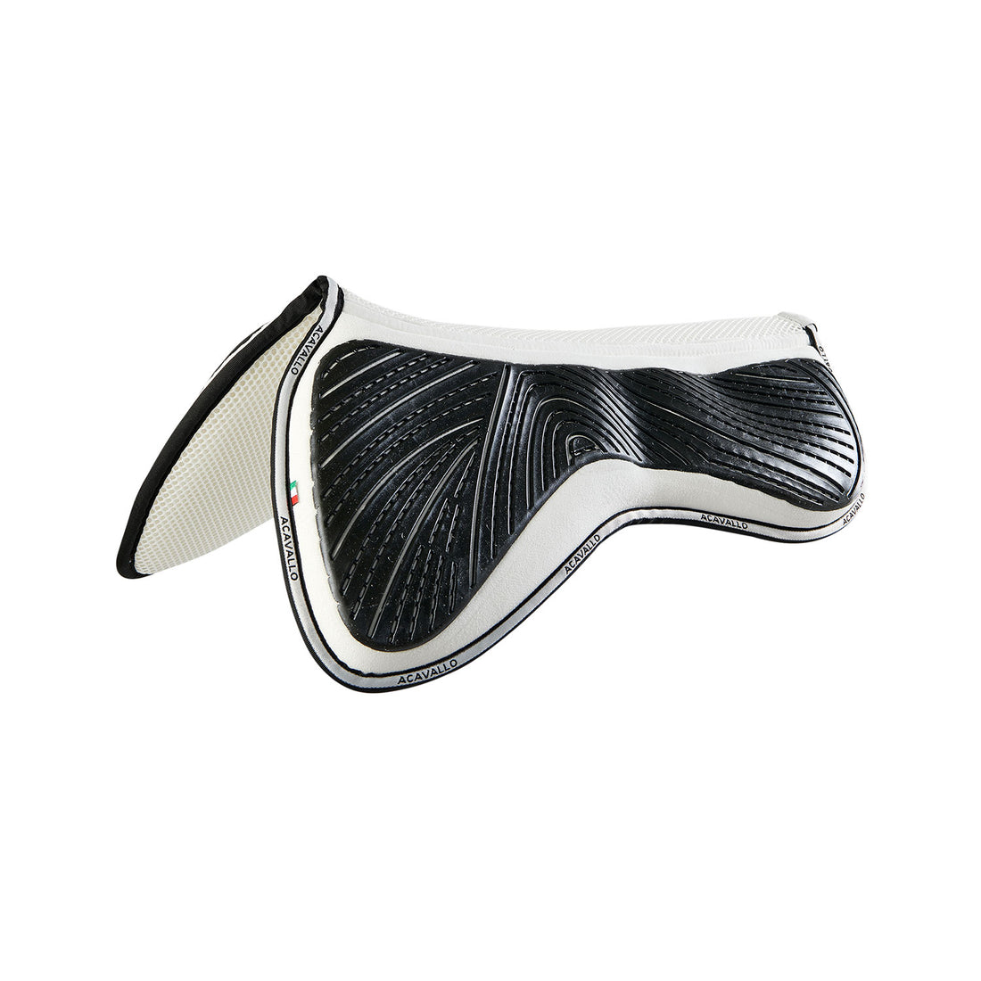 Acavallo - Underlag, memory foam, close contact, ruskind, gel grip, flat (3D)