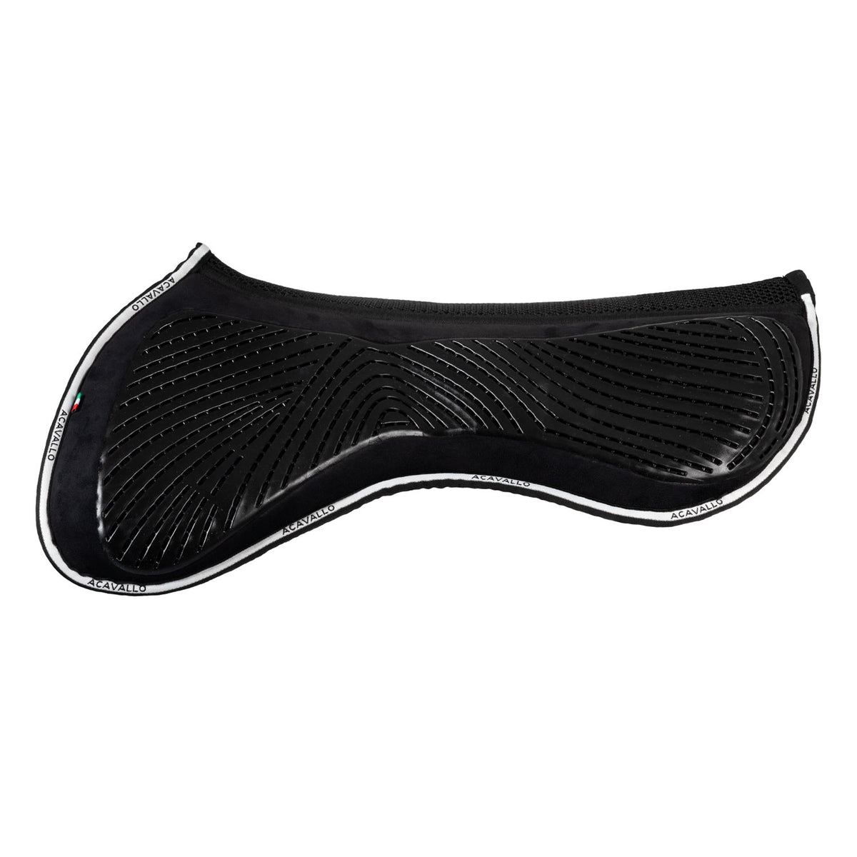 Acavallo - Underlag, memory foam, close contact, ruskind, gel grip, flat (3D)