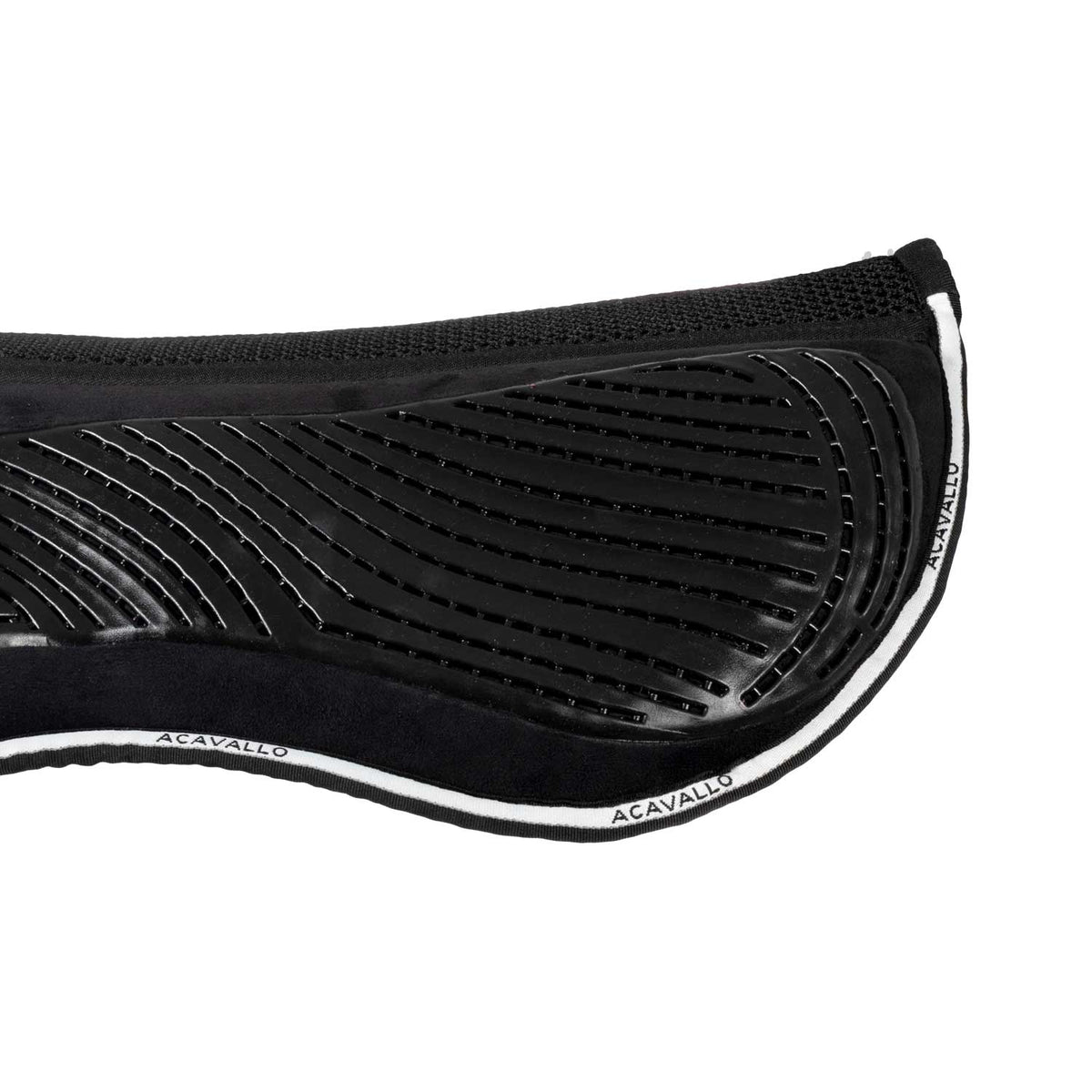 Acavallo - Underlag, memory foam, close contact, ruskind, gel grip, flat (3D)