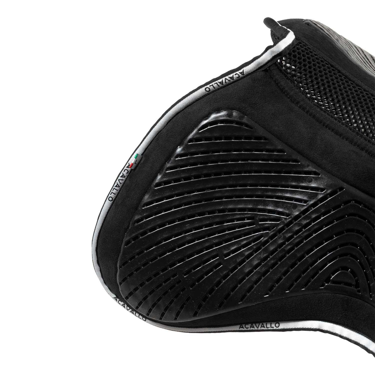 Acavallo - Underlag, memory foam, close contact, ruskind, gel grip, flat (3D)