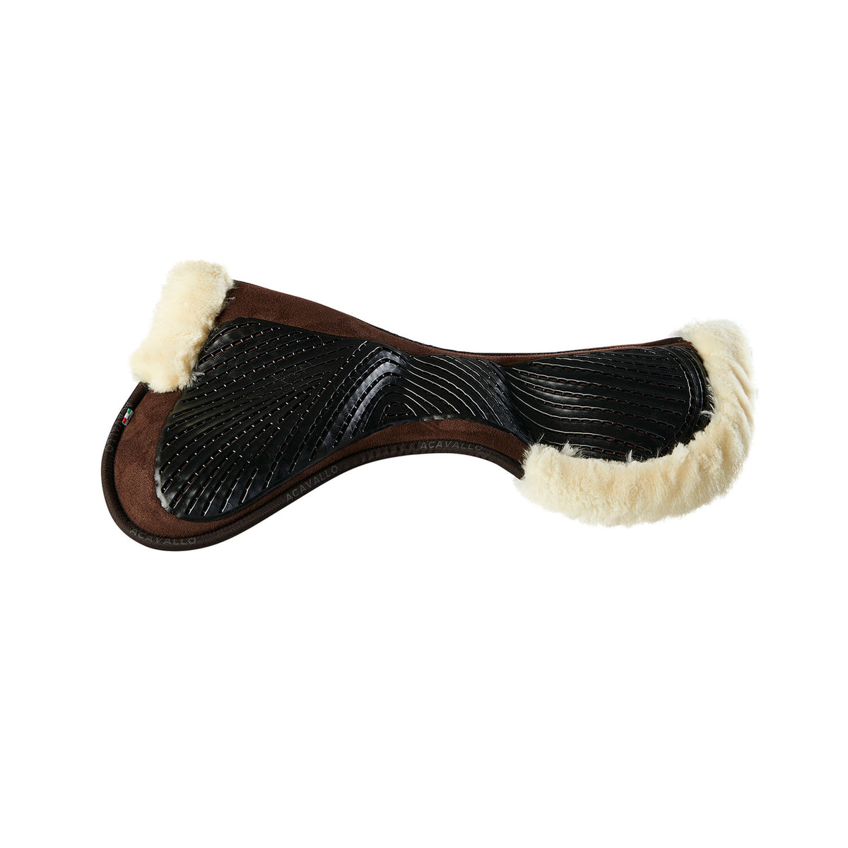 Acavallo - Underlag, memory foam, close contact, cut-out kunstigt lammeskind, gel grip, flat