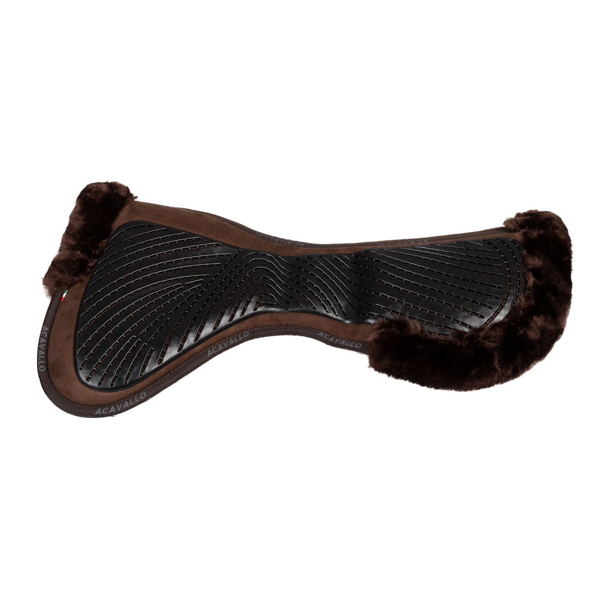 Acavallo - Underlag, memory foam, close contact, cut-out kunstigt lammeskind, gel grip, flat