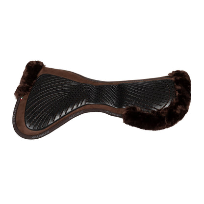 Acavallo - Underlag, memory foam, close contact, cut-out kunstigt lammeskind, gel grip, flat