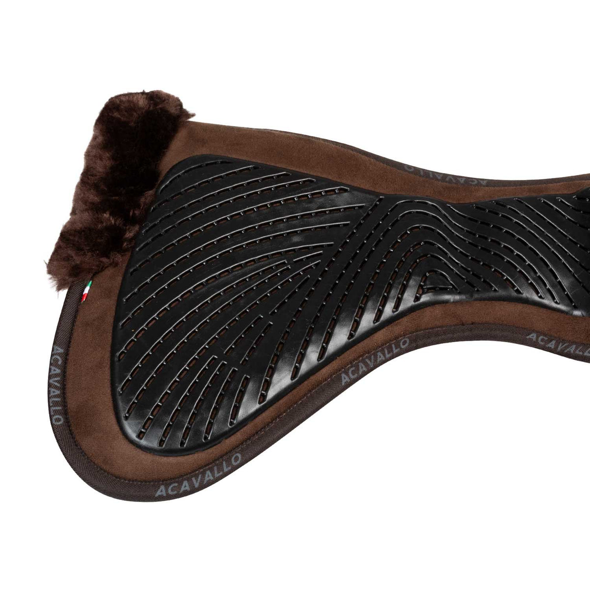 Acavallo - Underlag, memory foam, close contact, cut-out kunstigt lammeskind, gel grip, flat