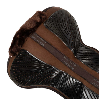 Acavallo - Underlag, memory foam, close contact, cut-out kunstigt lammeskind, gel grip, flat