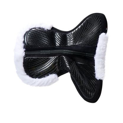 Acavallo - Underlag, memory foam, close contact, cut-out kunstigt lammeskind, gel grip, flat